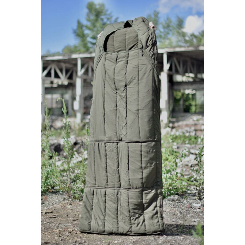 Зимовий спальний мішок - ковдра Fierce Winter до - 20 з капюшоном та чохлом для перенесення (Олива)