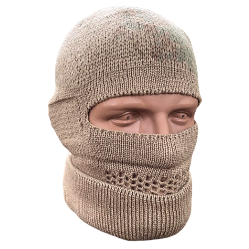 Балаклава-шапка тактична в'язана Койот hat balaclava (8912)