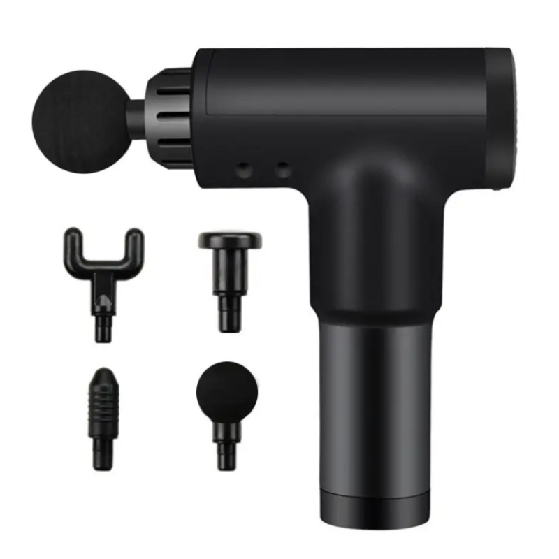 ручний пістолет для перкусійного масажу Massage Gun 320 Black м'язовий масажер портативний