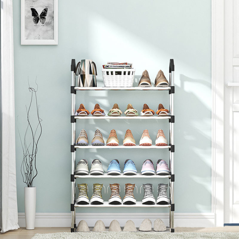 Стелаж для зберігання взуття на 5 полиць Shoe Rack Alto 1208 Black
