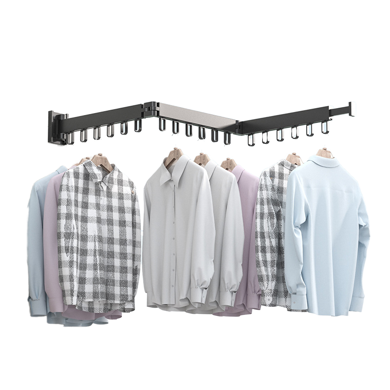 Розкладна настінна вішалка-сушарка Easy Dry 101x23х10х6.5см LS-7828 Black