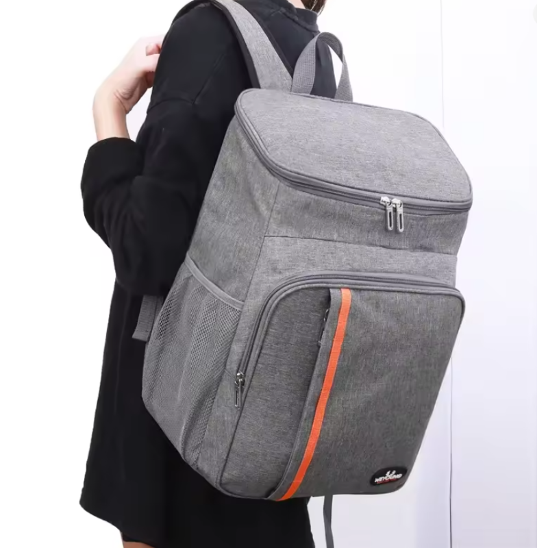 Герметичний рюкзак-холодильник термосумка для пікніка, подорожей та кемпінгу FT-9877 Grey