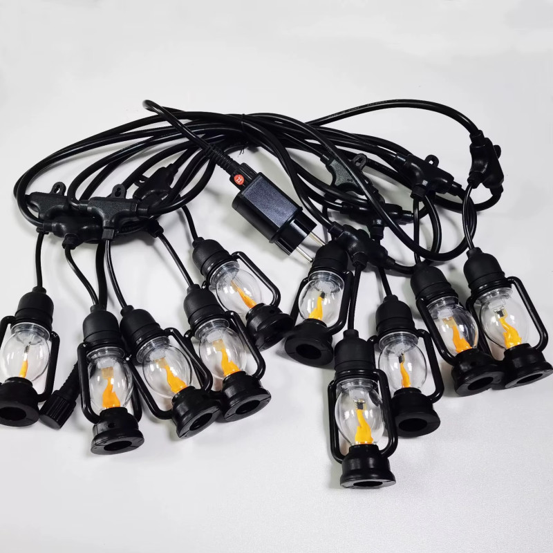 Вулична гірлянда 5м у вигляді полум'я вогню "Лампи підвісні" NC-7821