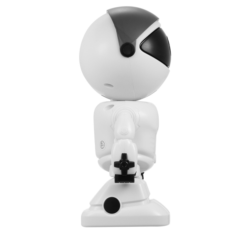 Відеоняня цифрова поворотна з датчиком звуку та руху панорама 320° Robot WIFI 2MP FullHD 1080p White
