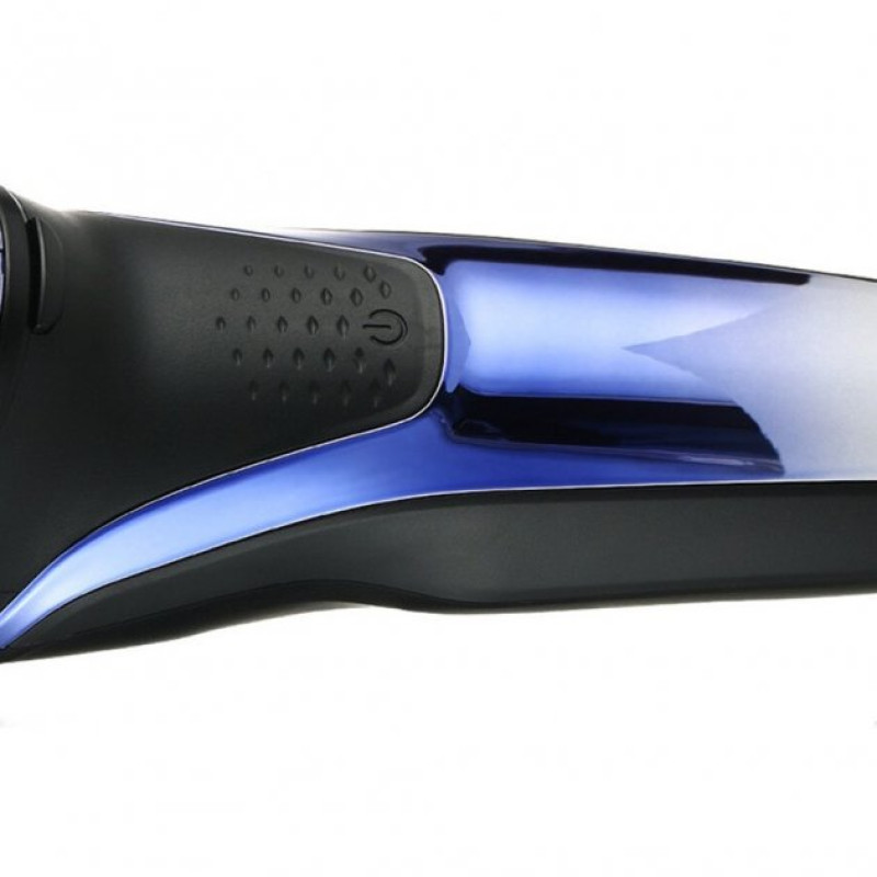 Електробритва для чоловіків роторна VGR V-306 водонепроникна бритва для вологого та сухого гоління Чорно-синій