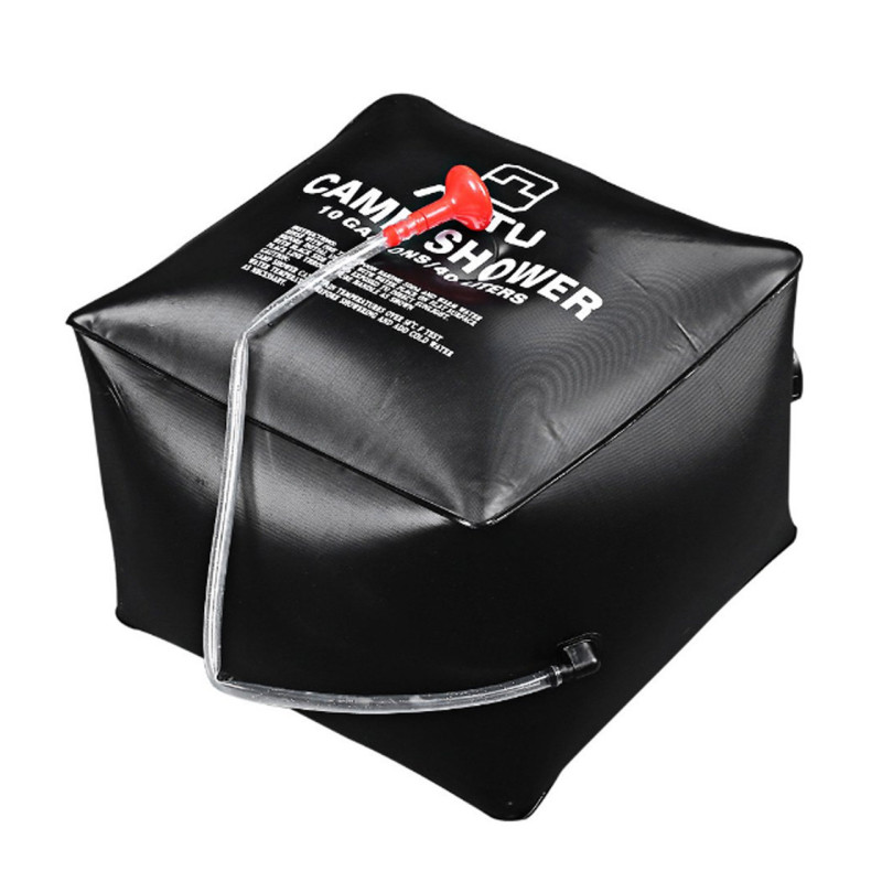 Портативний душ туристичний підвісний літній для кемпінгу і дачі на 40л з лійкою Camp Shower Black