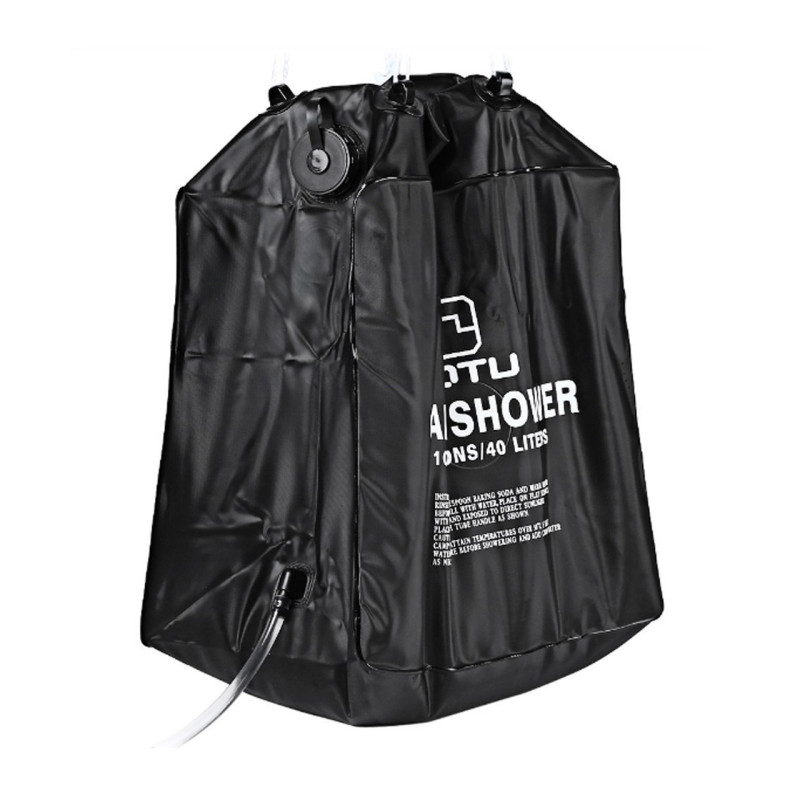 Портативний душ туристичний підвісний літній для кемпінгу і дачі на 40л з лійкою Camp Shower Black Портативний душ туристичний підвісний літній для кемпінгу і дачі на 40л з лійкою Camp Shower Black