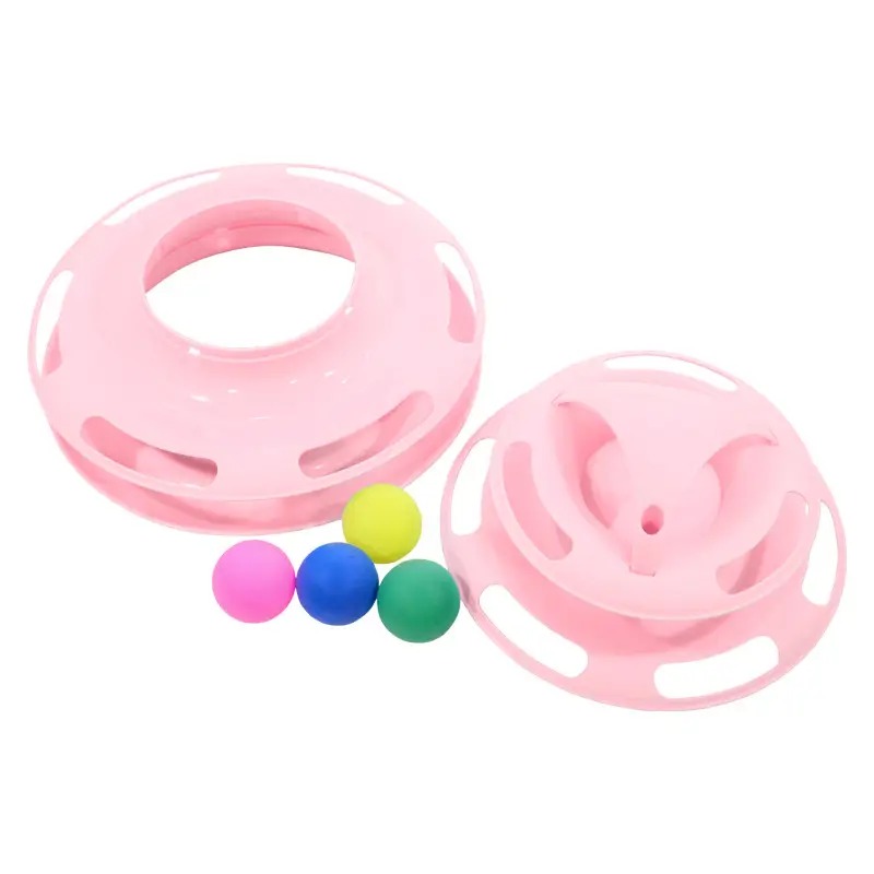 Інтелектуальна іграшка для кота Torre 4-рівнева із пластику 25*16.5см Taotaopets 077705 Pink