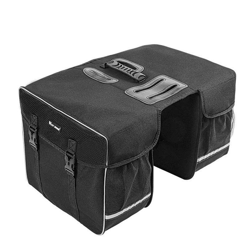 Сумка велосипедна 30л. на багажник з дощовиком West Biking PRO 1230 Black