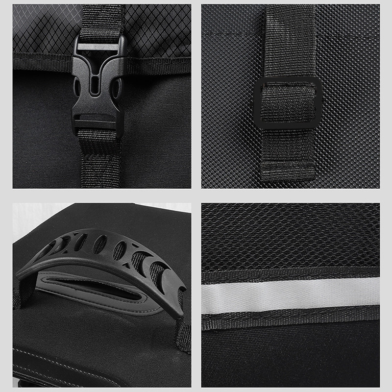 Сумка велосипедна 30л. на багажник з дощовиком West Biking PRO 1230 Black