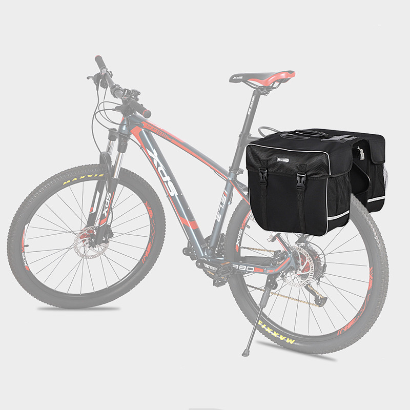 Сумка велосипедна 30л. на багажник з дощовиком West Biking PRO 1230 Black