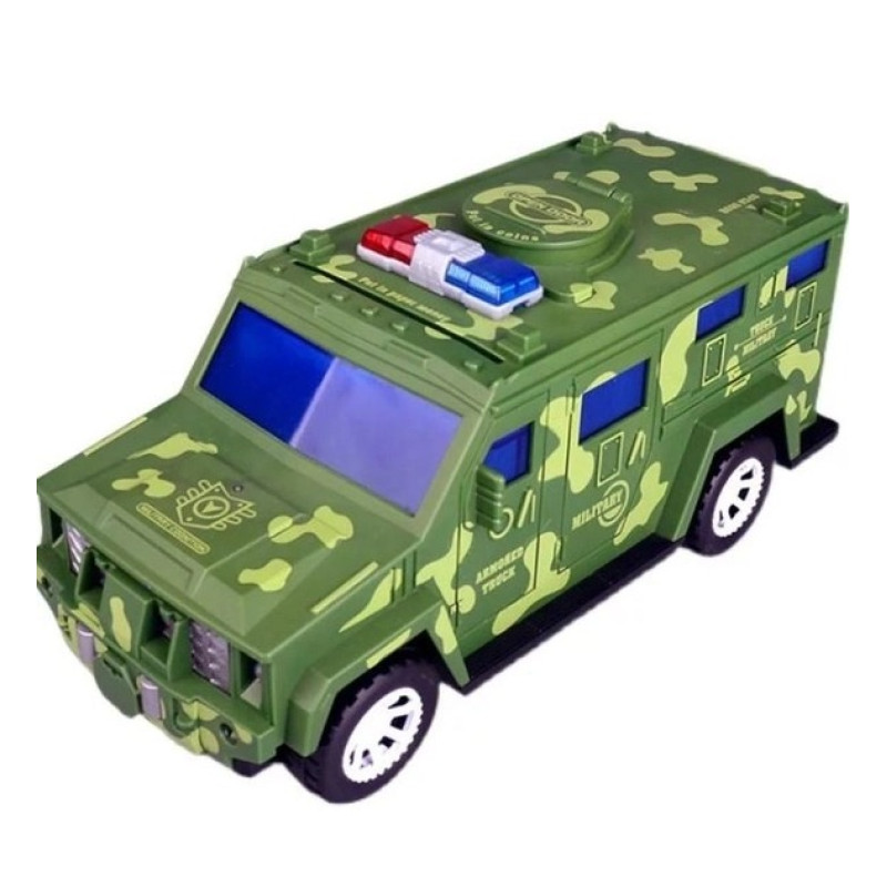Електронна дитяча сейф скарбничка з купюроприймачем Машина Hummer YJ847 Green