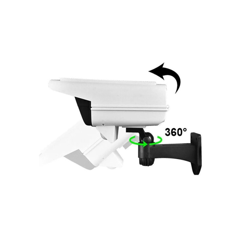 Ліхтар вуличний у вигляді камери на сонячній батареї з датчиком руху і пультом led solar sensor jlp-2178 White