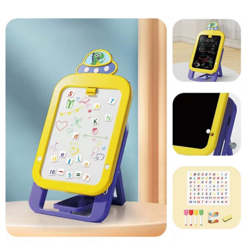 Дитяча двостороння магнітна дошка для малювання 40х30см Magic-Paint MP-7623 Yellow