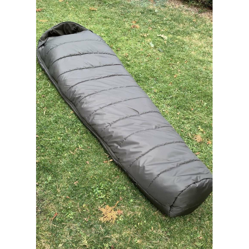 Зимовий спальний мішок - ковдра Fierce Winter до - 15 з капюшоном та чохлом для перенесення (Олива)