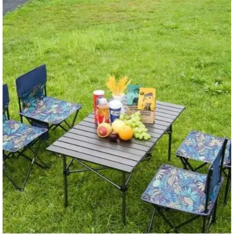 Комплект складаний стіл для пікніку із 4 стільцями Easy Camping EC-7843 Brown 95*55*50 см Комплект складаний стіл для пікніку із 4 стільцями Easy Camping EC-7843 Brown 95*55*50 см