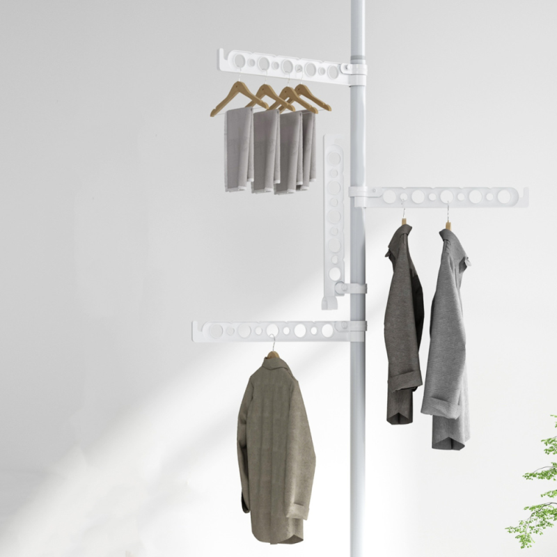 Сушарка для білизни Easy Dry вертикальна регульована від підлоги до стелі ED-1287 White