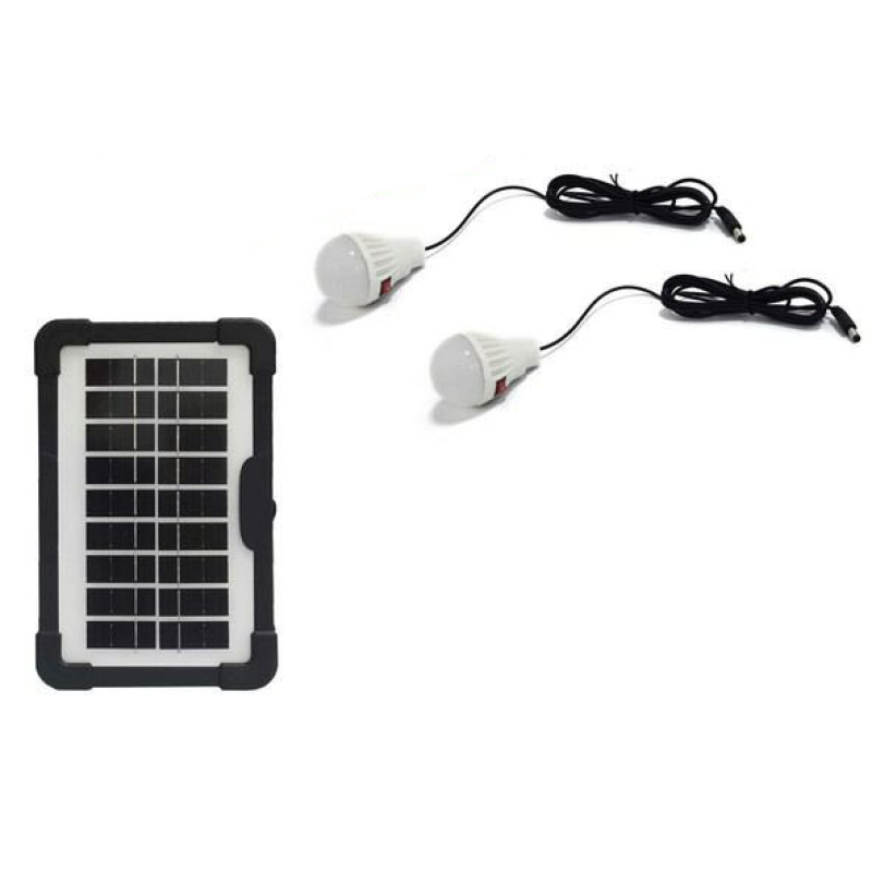 Вентилятор акумуляторний з функцією автообертання з сонячною панеллю і 2 LED лампами Megatop (MG008) White