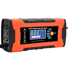 Зарядний пристрій для гелієвих (GEL) та кислотних (SLA) акумуляторів РК-дисплей 12V/10A–24V/5A 180W AGM Red/Black