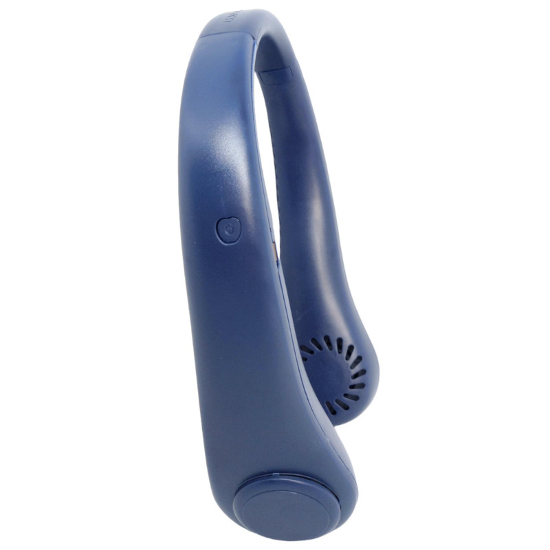 Портативний міні-вентилятор безлопатевий акумуляторний Neck Fun NF-2181 Blue