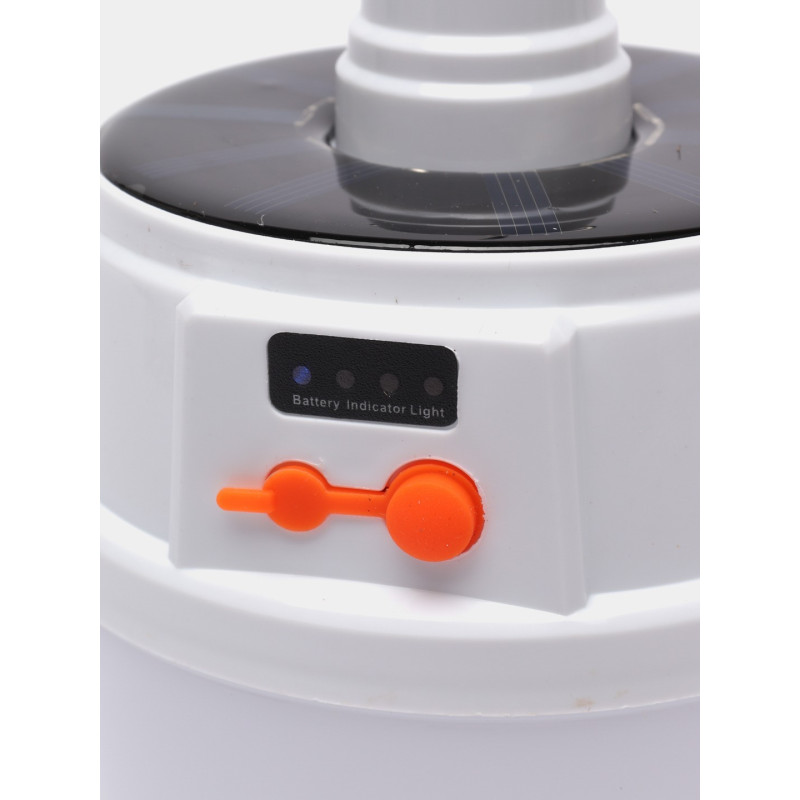 Кемпінгова LED лампа - ліхтар акмуляторний 6 Вт із сонячною панеллю JD-2022 White Кемпінгова LED лампа - ліхтар акмуляторний 6 Вт із сонячною панеллю JD-2022 White