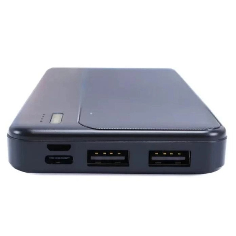 Повербанк Power Bank 10000mAh з індикатором стану батареї та розумною системою захисту Inkax PB-01A Black