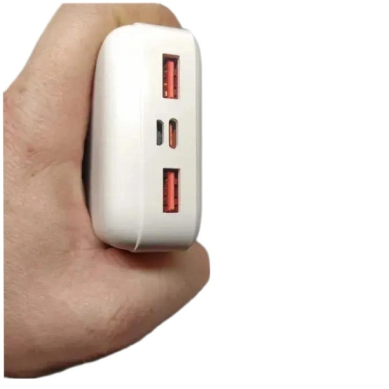 Універсальний Power Bank 20000mAh QC3.0 22.5W Led дисплей Inkax PBQ-09 White Універсальний Power Bank 20000mAh QC3.0 22.5W Led дисплей Inkax PBQ-09 White