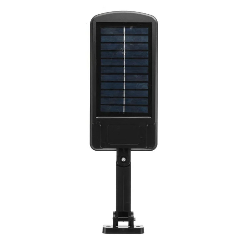 Ліхтар вуличний на стовп з пультом з датчиком руху на сонячній батареї Solar Light 6COB Black