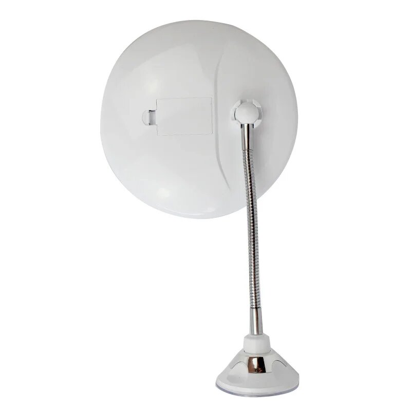 Дзеркало для макіяжу з присоскою на гнучкій ніжці зі збільшенням 10х та LED підсвічуванням Ultra Flexible Mirror White Дзеркало для макіяжу з присоскою на гнучкій ніжці зі збільшенням 10х та LED підсвічуванням Ultra Flexible Mirror White