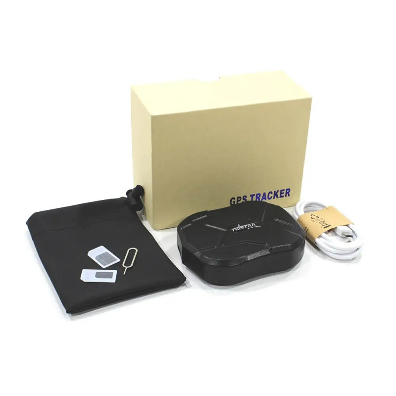 Автономний GPS-трекер з магнітом 5000мАч 2G вологозахищений tracker TK-STAR TK-905 Black