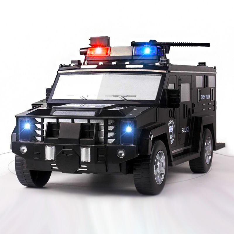 Дитячий сейф скарбничка з кодовим замком Машина поліції Hummer Piggy bank 143 Black