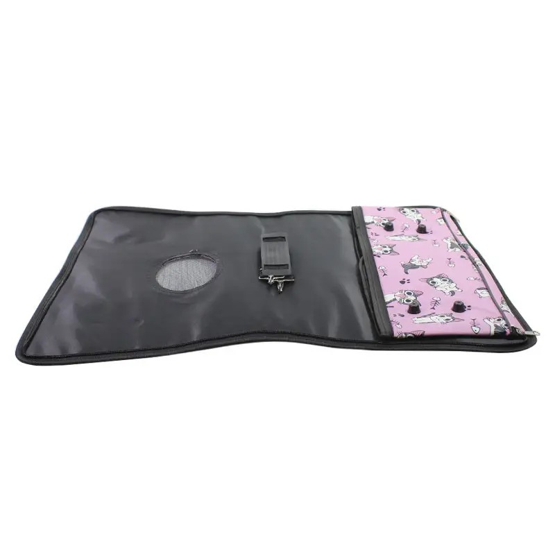 Складная сумка-перенесення для кішок та інших тварин до 5кг текстиль Оксфорд 52х22х29см Taotaopets (243307) Pink