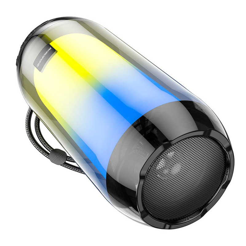Портативна бездротова колонка Bluetooth 5W FM, LED BOROFONE BR25 Crazy sound Black