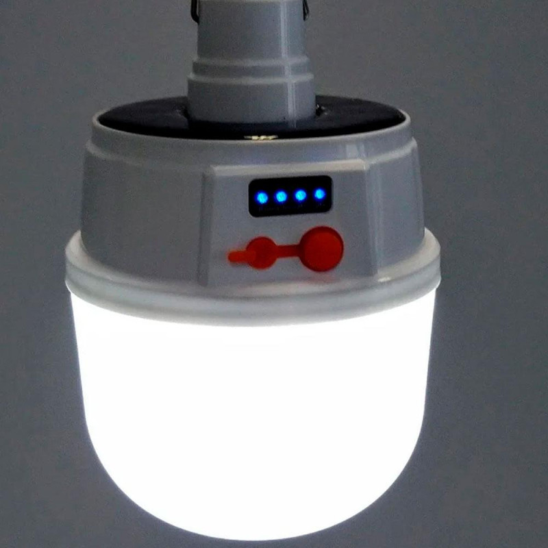 Кемпінгова LED лампа - ліхтар акмуляторний 6 Вт із сонячною панеллю JD-2022 White Кемпінгова LED лампа - ліхтар акмуляторний 6 Вт із сонячною панеллю JD-2022 White