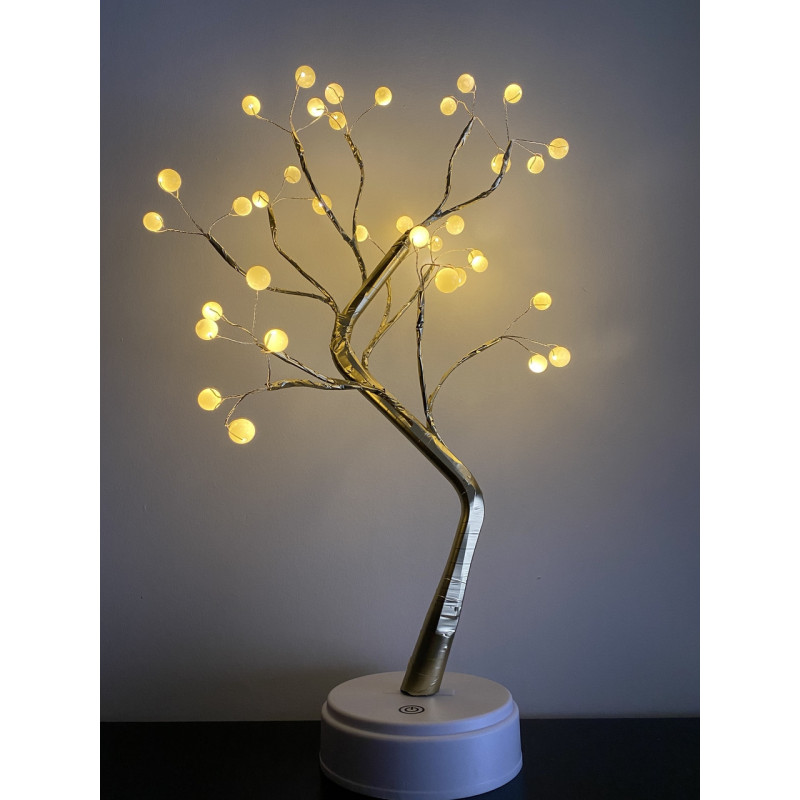 Лампа LED настільна Перлинове золоте дерево 45 см USB + батарейки AA 3шт SFK-25 Golden Лампа LED настільна Перлинове золоте дерево 45 см USB + батарейки AA 3шт SFK-25 Golden