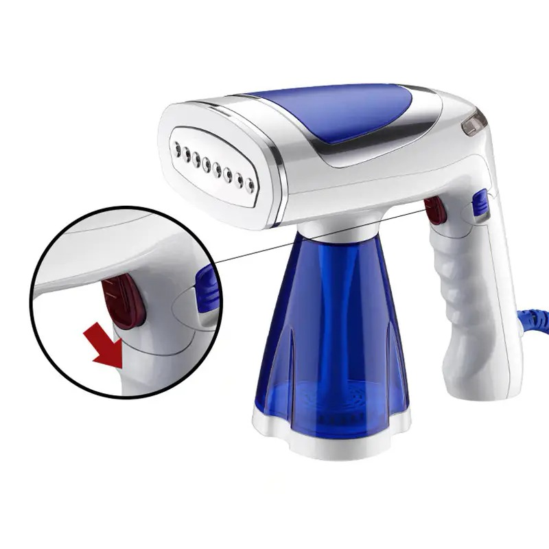 Ручний відпарювач для одягу Lesko JK-9558 з 3 насадками та терморегулятором бак 0,28 л 1600Вт Білий