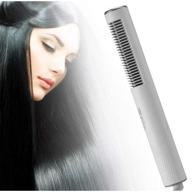 Стайлер 3в1 фен-щітка для укладання з функцією іонізації та керамічним покриттям VGR 50Вт White