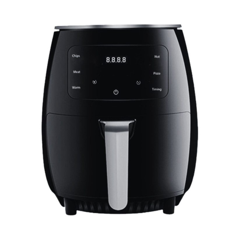 Электрическая аэрофритюрница безмасляная мультипечь с LCD дисплеем Zepline ZP-085 6л 3000 Вт Black