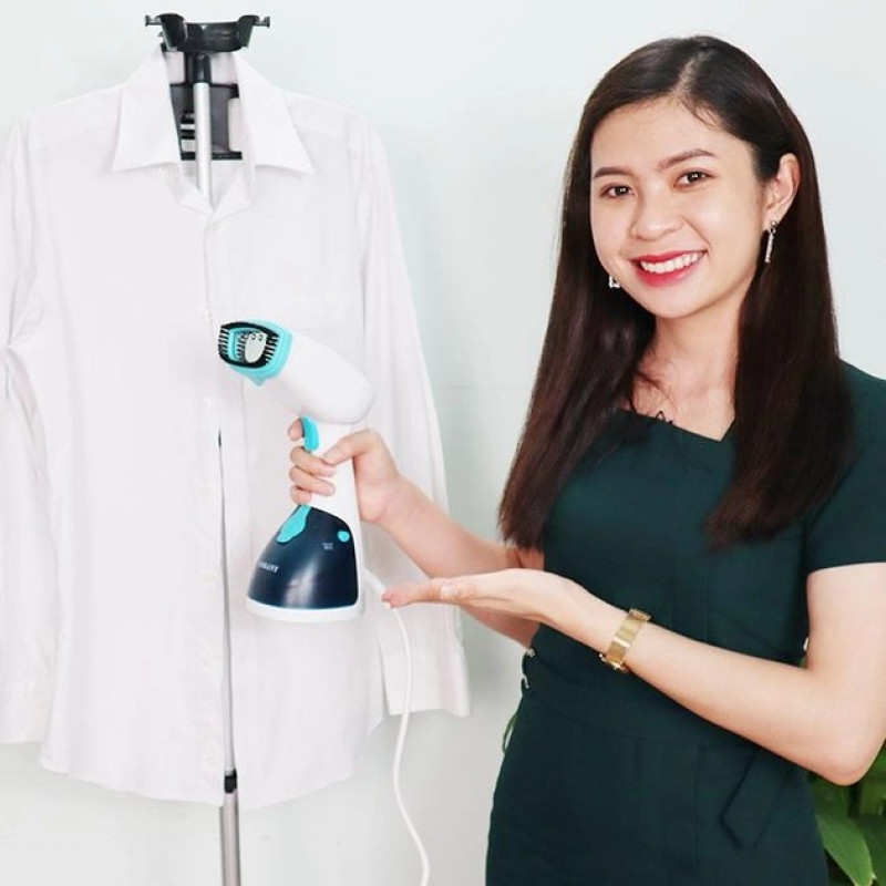 Ручний відпарювач для одягу вертикальний із баком 250мл 1200Вт SOKANY AJ-2205 Blue/White Ручний відпарювач для одягу вертикальний із баком 250мл 1200Вт SOKANY AJ-2205 Blue/White