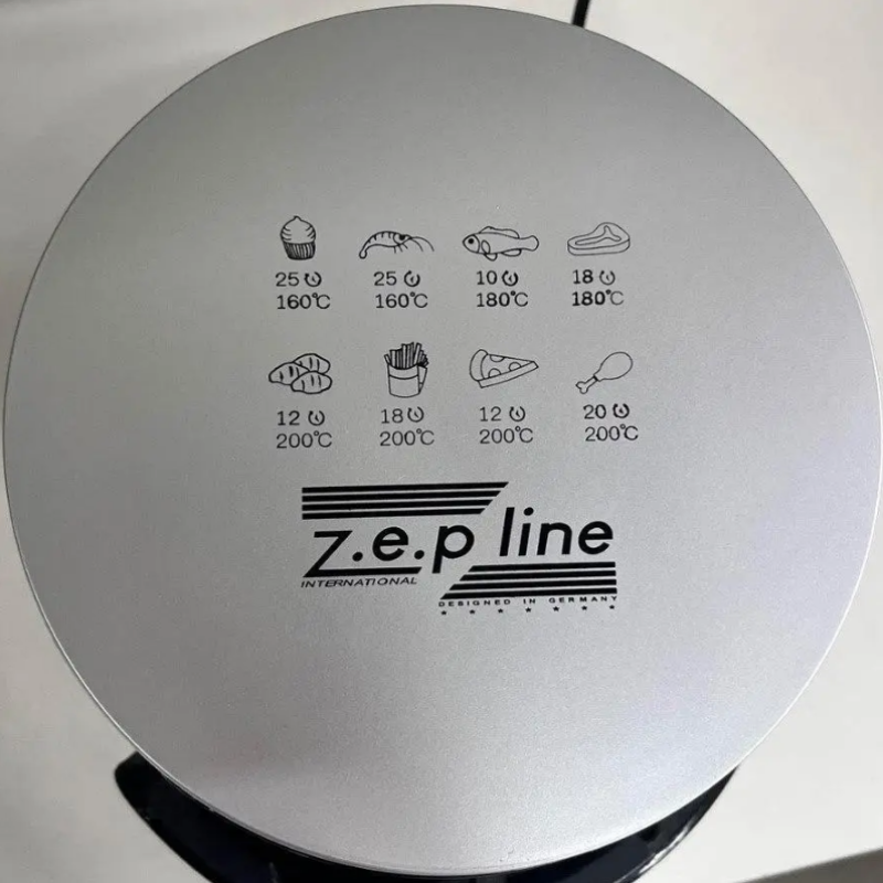 Электрическая аэрофритюрница безмасляная мультипечь с LCD дисплеем Zepline ZP-085 6л 3000 Вт Black