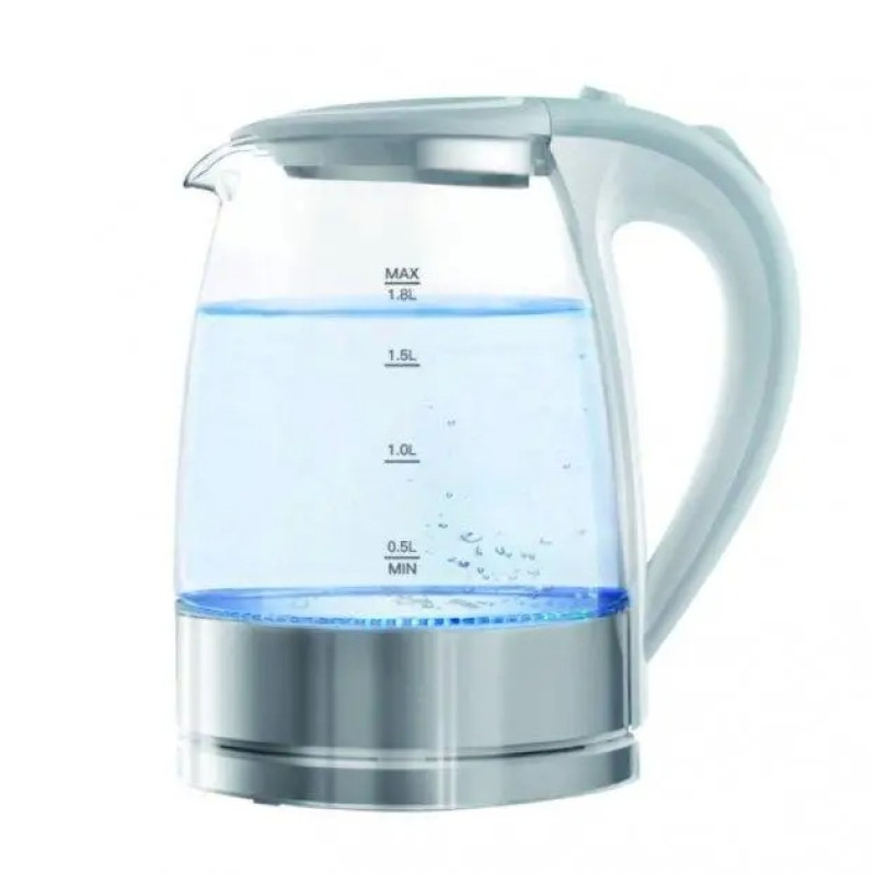 Електричний скляний чайник з підсвічуванням Goldteller MG-06 1.8л 1500Вт 220В 50Гц Goldteller MG-07 Синій