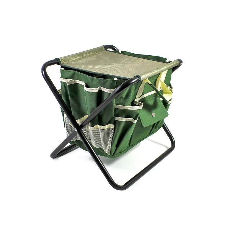 Набір садовий з 8 предметів та складаний стілець Lesko CG-6102 Black/Yellow/Green