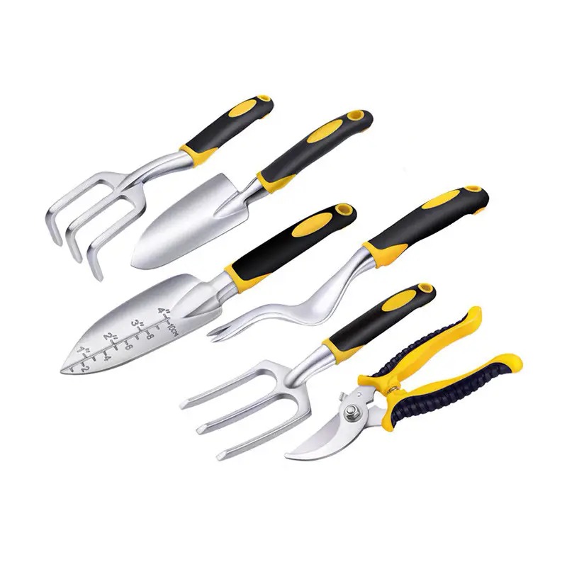 Набір садовий з 8 предметів та складаний стілець Lesko CG-6102 Black/Yellow/Green