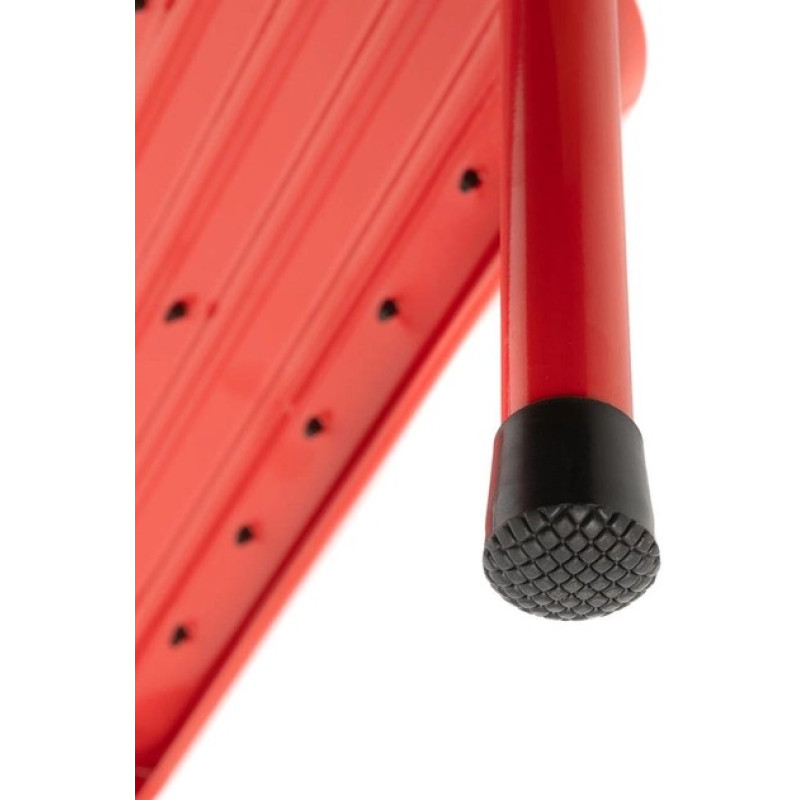 Посилена драбина складна на 3 ступені до 150кг висота 1131мм Red