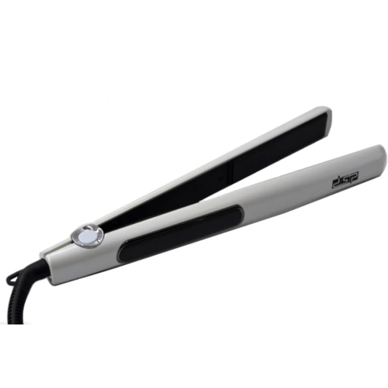 Плойка з керамічним покриттям випрямляч волосся з дисплеєм DSP 10087 до 230 ° C 42Вт White Плойка з керамічним покриттям випрямляч волосся з дисплеєм DSP 10087 до 230 ° C 42Вт White