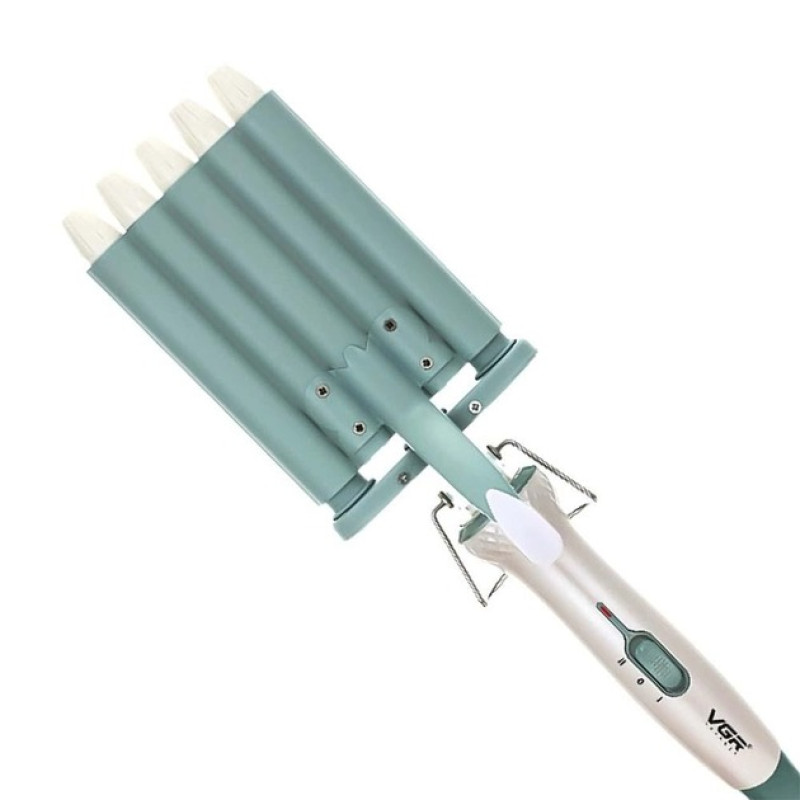 Плойка 5 хвиль для завивки волосся з керамічним покриттям VGR V-597 Azure