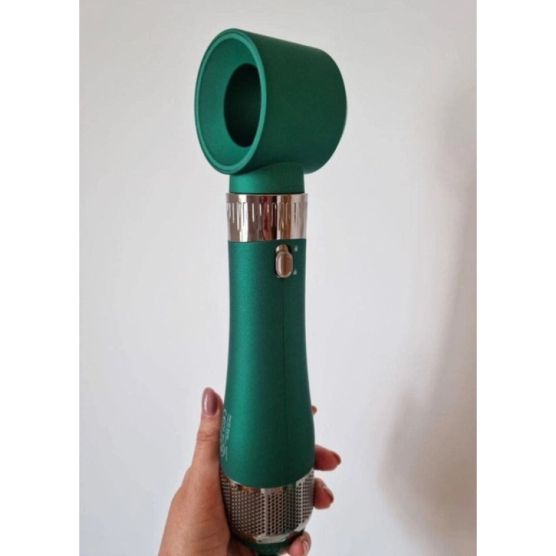 Фен стайлер 4в1 багатофункціональний для укладання та завивки волосся з насадками 1000Вт VGR V-493 Green