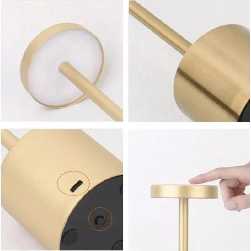 Бездротовий світлодіодний LED нічник з плавним монохромним затемненням A21 150лм 5Вт Golden