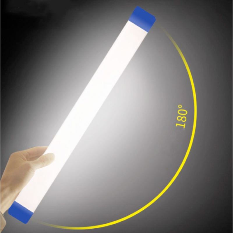 Світлодіодна Led лампа-ліхтар 30 см 60 Вт акумуляторний 2400 мАг з магнітом, петлею, USB зарядка SENDL AY-T5DG White