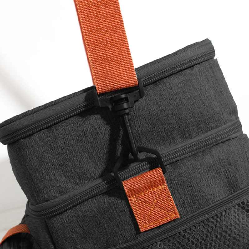 Термосумка для продуктів компактна Frio Tempo 26х25х18см 15л, водонепроникна FT-9876 Black Термосумка для продуктів компактна Frio Tempo 26х25х18см 15л, водонепроникна FT-9876 Black